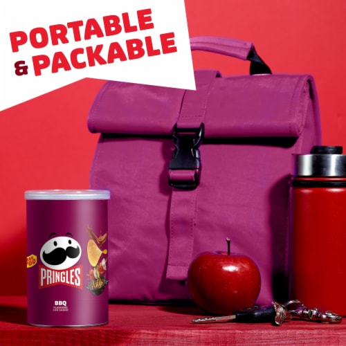 Pringles® BBQ Grab N' Go Snack Pack Potato Crisps Chips Perspective: back