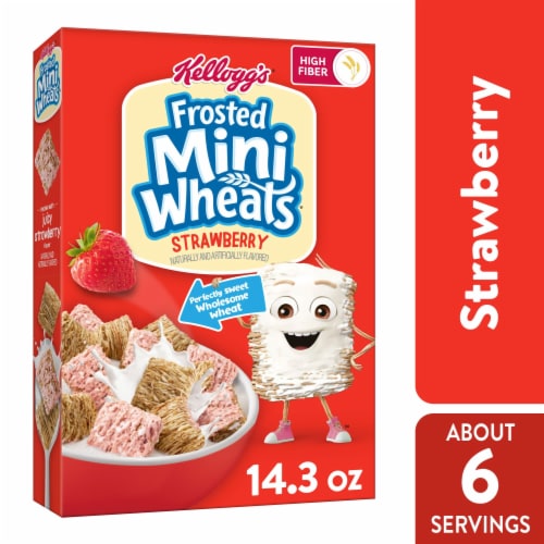 Kellogg's® Frosted Mini-Wheats Strawberry Cereal Perspective: back