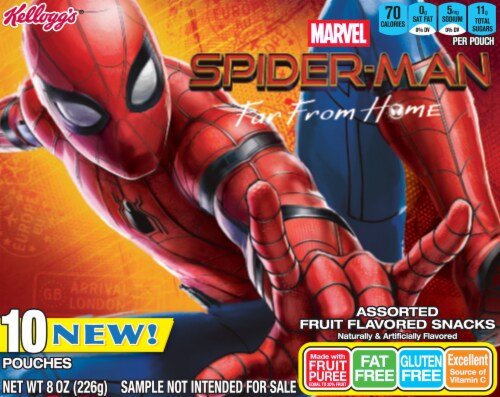Kellogg's® Marvel Spider-Man Assorted Fruit Flavored Snacks Perspective: back