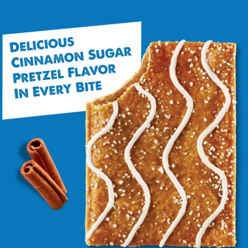 Pop-Tarts Pretzel Cinnamon Sugar Drizzle Toaster Pastries Perspective: back