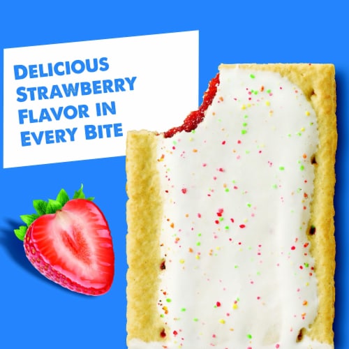 Pop-Tarts Frosted Strawberry Toaster Pastries Perspective: back