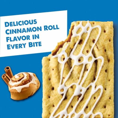 Pop-Tarts Cinnamon Roll Drizzle Toaster Pastries Perspective: back