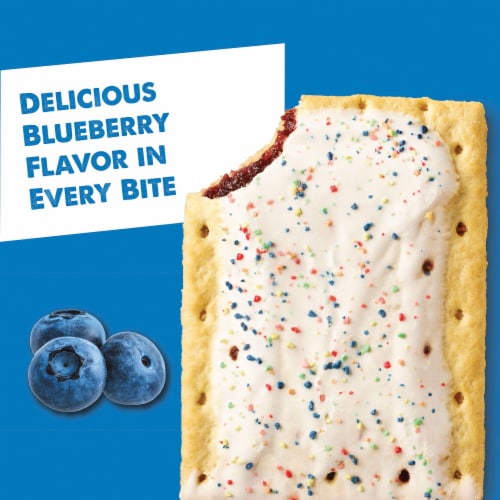 Pop-Tarts Frosted Blueberry Toaster Pastries Perspective: back