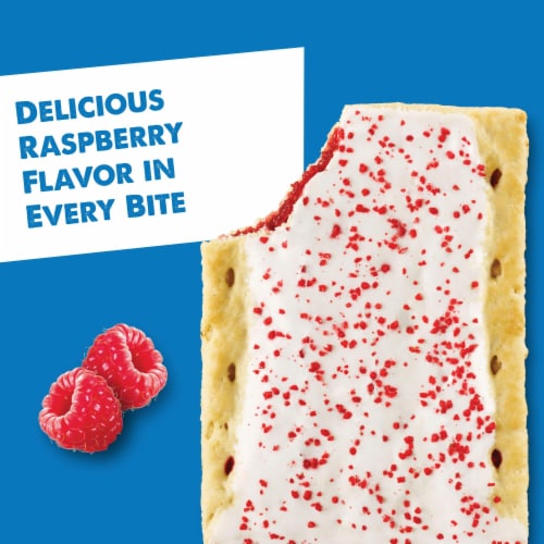 Pop-Tarts Frosted Raspberry Toaster Pastries Perspective: back