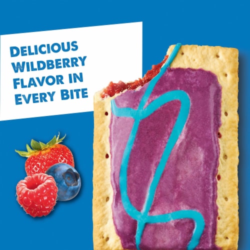 Pop-Tarts Frosted Wild Berry Toaster Pastries Perspective: back