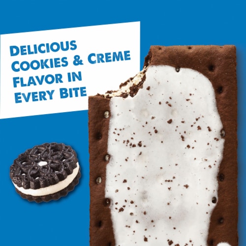 Pop-Tarts Cookies and Creme Toaster Pastries Perspective: back