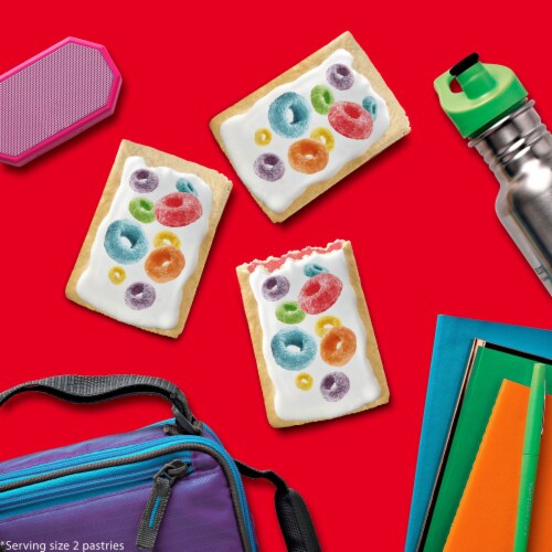 Kellogg's Pop-Tarts Frosted Froot Loops Toaster Pastries Perspective: back