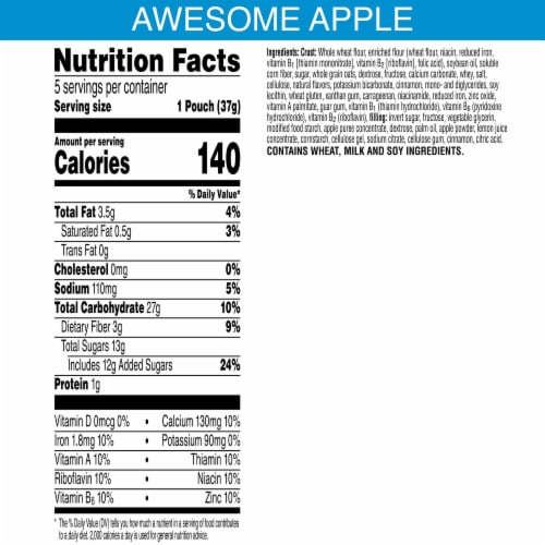Nutri-Grain Bites Apple Mini Breakfast Bars Perspective: back