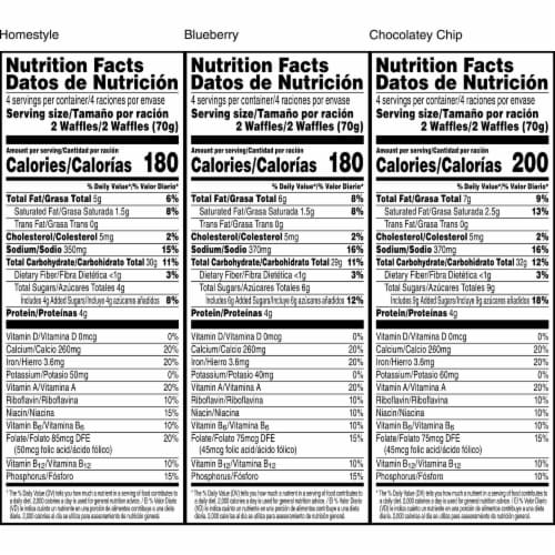 Eggo Frozen Waffles Variety Pack Perspective: back