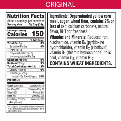 Kellogg's® Tiger Paws Jumbo Snax Cereal Perspective: back