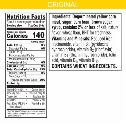 Kellogg's Corn Pops Jumbo Snax Caramel Crunch Breakfast Cereal Perspective: back