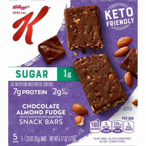Kellogg's Special K Snack Bars Keto Friendly Chocolate Almond Fudge Perspective: back