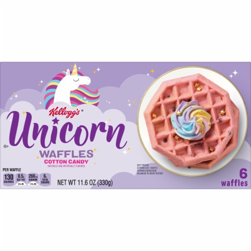 Kellogg's® Cotton Candy Frozen Waffles Perspective: back