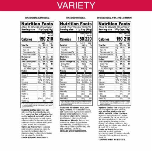 Kellogg's® Variety Pack Bag Cereal Perspective: back
