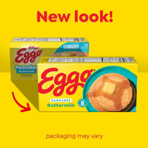 Kellogg's® Eggo® Buttermilk Frozen Pancakes Perspective: back