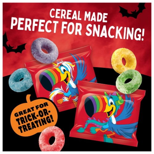 Kellogg's Froot Loops Jumbo Snax Original Cereal Snacks Perspective: back