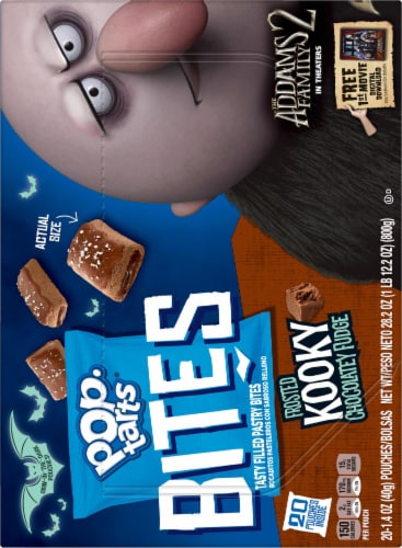 Pop-Tarts Frosted Kooky Chocolatey Fudge Filled Pastry Bites Perspective: back