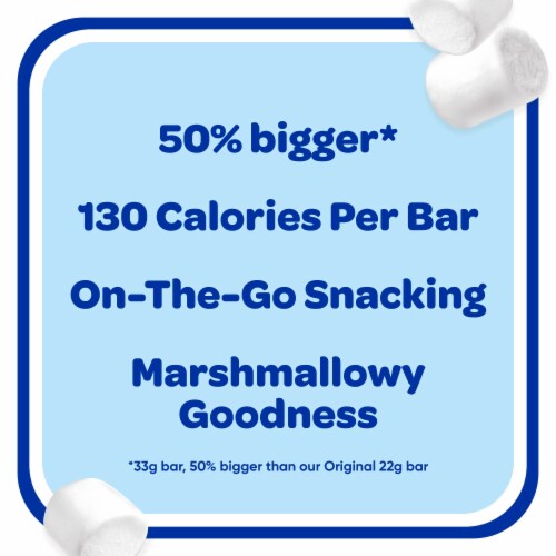 Kellogg's Rice Krispies Treats Homestyle Cinnamon Sugar Marshmallow Treat Bars Perspective: back