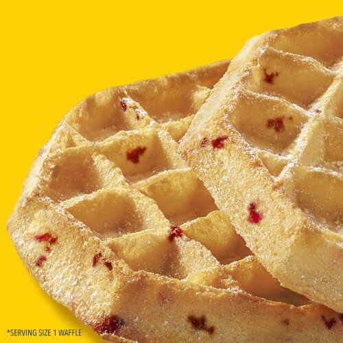 Kellogg's® Eggo® Thick and Fluffy Strawberry Cheesecake Frozen Waffles Perspective: back
