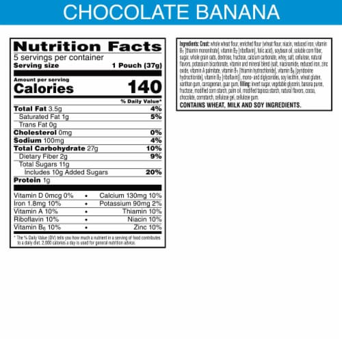 Nutri-Grain® Bites Chocolatey Banana Mini Breakfast Bars Perspective: back