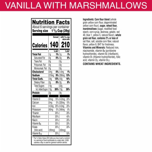 Kellogg's Lightyear Vanilla with Space Ranger Marshmallows Breakfast Cereal ` Perspective: back
