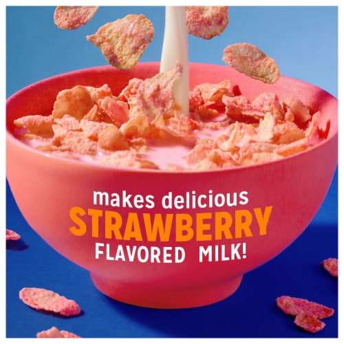 Kellogg's Frosted Flakes Strawberry Milkshake Breakfast Cereal Perspective: back