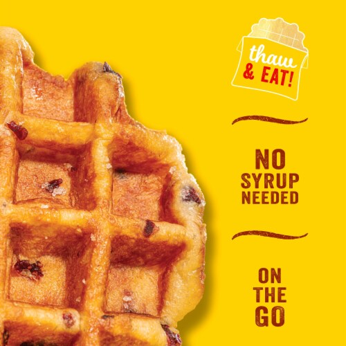 Eggo® Strawberry Frozen Grab & Go Waffles Perspective: back