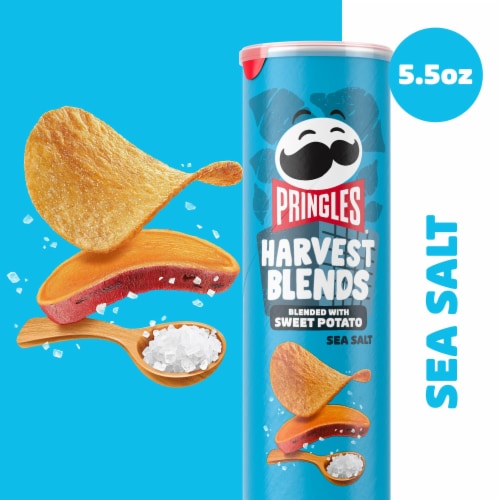 Pringles® Harvest Blends Sea Salt Potato Crisps Chips Perspective: back