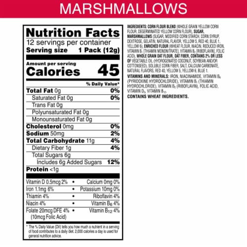 Kellogg's® Jumbo Snax Froot Loops Original with Marshmallows Family Size Cereal Snacks Perspective: back