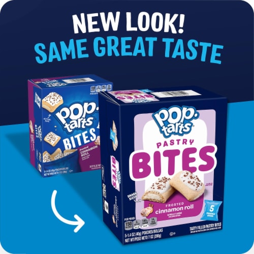 Kellogg's Pop-Tarts Bites Frosted Cinnamon Roll Baked Pastry Bites Perspective: back