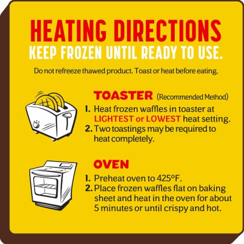 Eggo® Protein Chocolate Chip Brownie Frozen Waffles Perspective: back