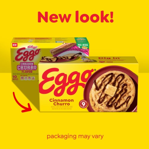 Eggo® Cinnamon Churro Frozen Waffles Perspective: back