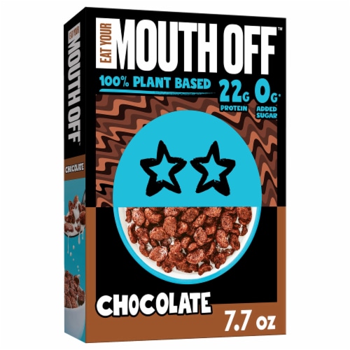 Eat Your Mouth Off Chocolate Vegan Protein Cereal Perspective: back