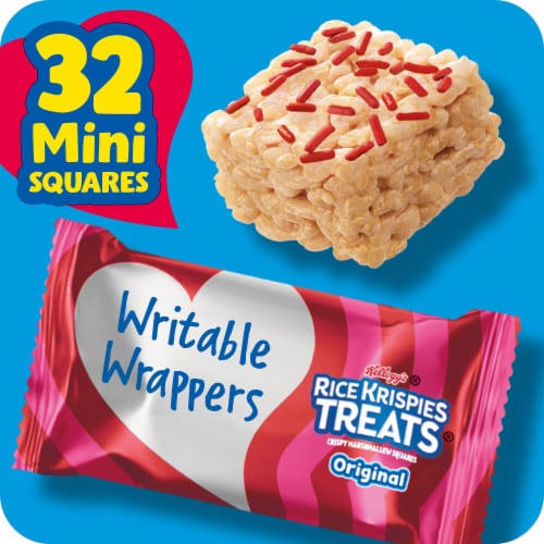 Kellogg's Rice Krispies Treats Original with Holiday Sprinkles Mini Marshmallow Cereal Bars Perspective: back