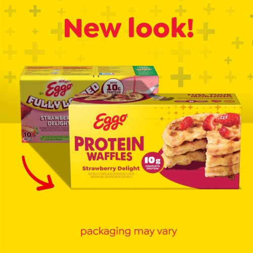 Kellogg's® Eggo® Protein Strawberry Delight Frozen Waffles Perspective: back