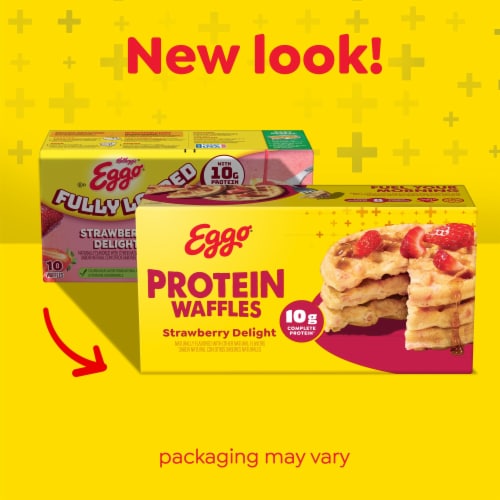 Eggo® Protein Strawberry Delight Frozen Waffles Perspective: back