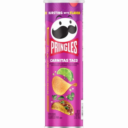 Pringles® Carnitas Taco Potato Crisps Chips Perspective: back