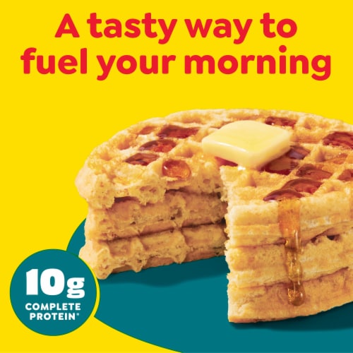 Eggo® Protein Buttermilk Vanilla Frozen Waffles Perspective: back