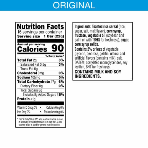 Rice Krispies Treats Original Value Pack Crispy Marshmallow Squares Perspective: back