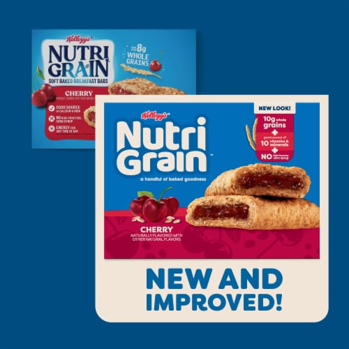 Nutri-Grain Cherry Soft Baked Breakfast Bars Perspective: back