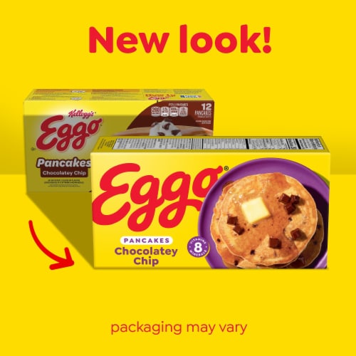 Eggo Chocolatey Chip Frozen Pancakes Perspective: back