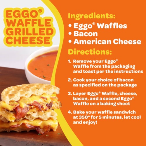Eggo® Homestyle Family Pack Frozen Waffles Perspective: back
