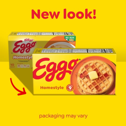 Kellogg's® Eggo® Homestyle Original Frozen Waffles Perspective: back