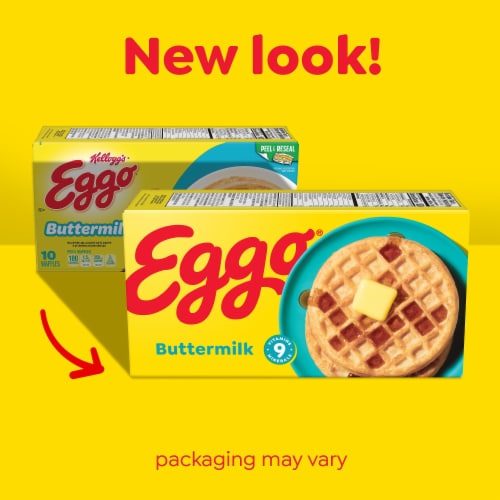 Kellogg's® Eggo® Buttermilk Frozen Waffles Perspective: back