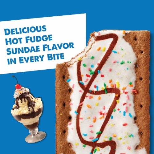 Pop-Tarts Frosted Hot Fudge Sundae Toaster Pastries Perspective: back