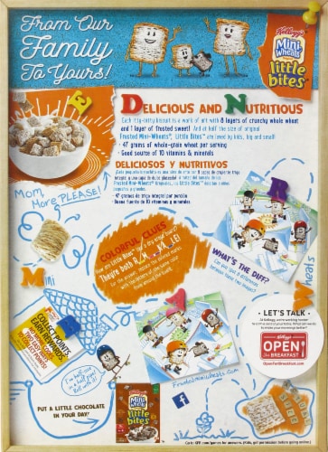 Kellogg's® Frosted Original Mini Wheats Little Bites Cereal Perspective: back