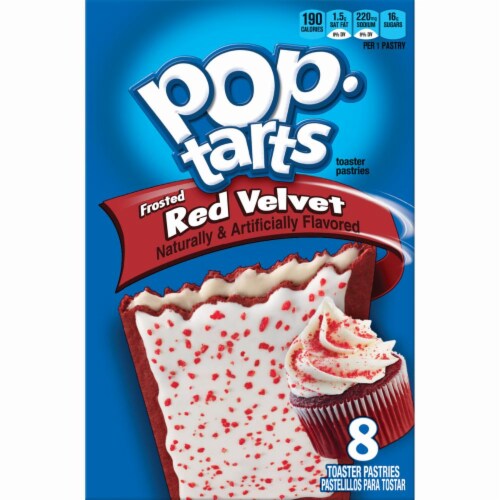 Pop-Tarts Frosted Red Velvet Toaster Pastries Perspective: back