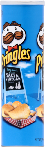 Pringles Salt & Vinegar Potato Crisps Perspective: back