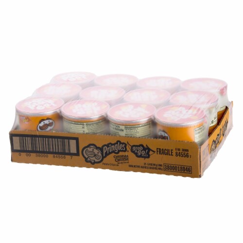 Pringles Cheddar Cheese Potato Chips 1.41 oz KEE84716 Perspective: back