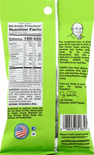 Giants® Dill Pickle InShell Pistachios Perspective: back
